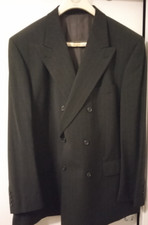 mens BAUMLER GREY PINSTRIPE