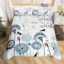 Tie Dye Dandelion Flower Duvet