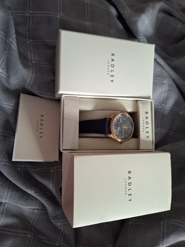 Radley ladies blue gold watch - radley,