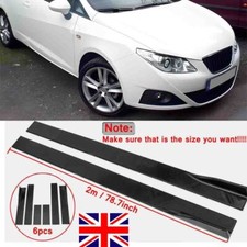78.7 For Seat Ibiza MK4 6J 08-15 Car Side Skirt Extension Rocker Panel Splitter
