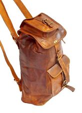 21" Men's Leather Backpack Bag
