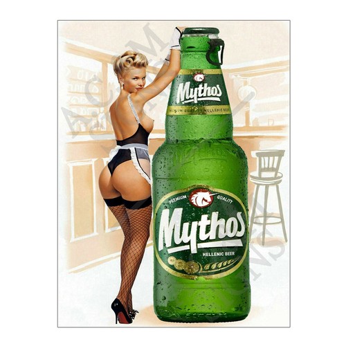 Metal tin sign plaque - tin,