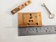 Brass Box Lock with 1 key 63mm