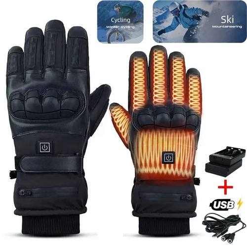 Heated motorcycle gloves - heated,