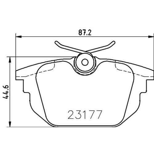 Mintex rear brake - rear, fits