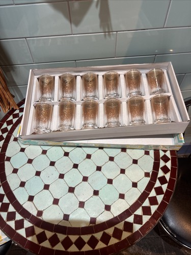 Moroccan tea glasses set of - moroccan,