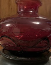 Large Marano Blub Glass Vase