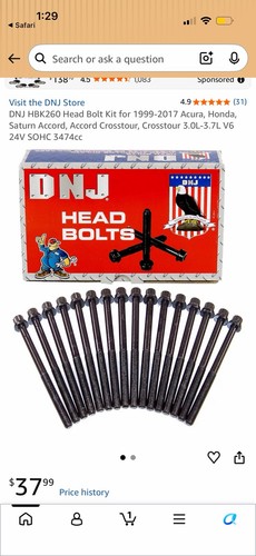 Dnj hbk260 head bolt - kit, for