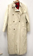 Ladies BURBERRY LONDON Beige & Wool Insert Tied Mac Trench Coat Size UK 8 A10