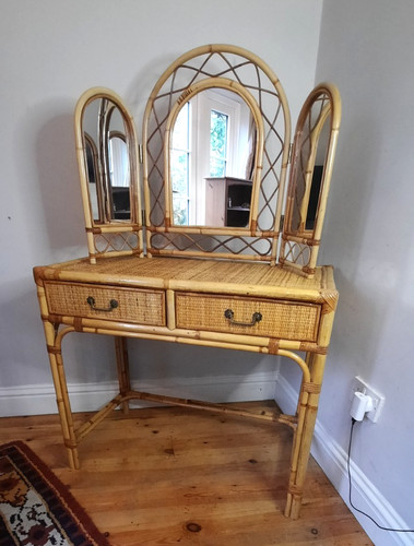 Vintage bamboo and rattan - vintage, two
