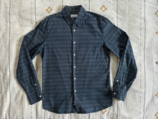 RRP£120 Hentsch Man indigo  shirt, Japanese fabric, Medium, like Gitman Vintage