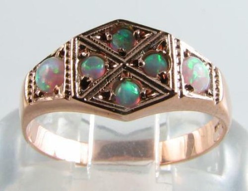 9ct rose gold opal - 9ct,