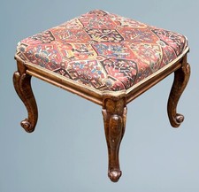 Victorian Walnut Cabriole Leg Dressing Stool