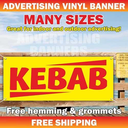 Kebab advertising banner vinyl - kebab,