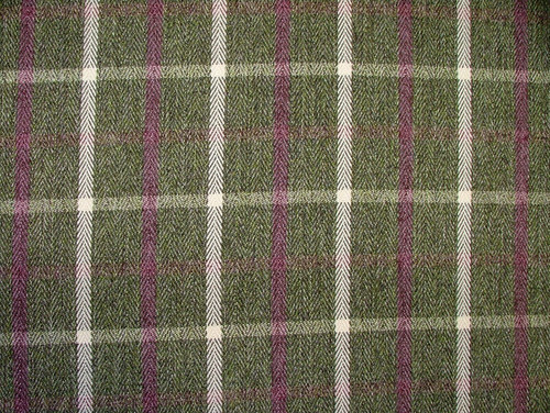 Forest green herringbone wool - herringbone,