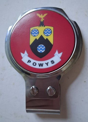Powys county car badge clip - powys,