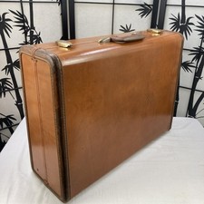 Vintage Samsonite Brown Faux Leather Case Style #4635