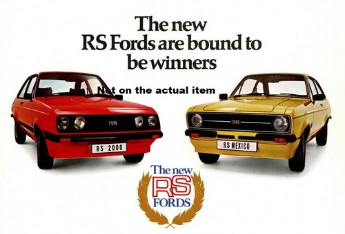 Sticker ford escort - ford, rs