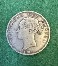 1886 Half Crown Queen Victoria