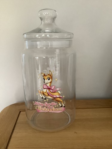 Babycham deer large glass - babycham, deer~