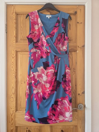 Kaliko blue pink floral wrap - blue,
