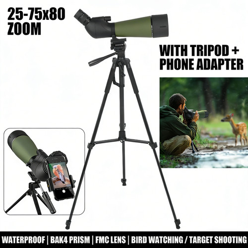 75x80 spotting scope - 25-75x80,