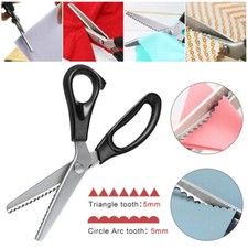 Stainless Steel Dressmaking Scissors Pinking Shears Craft Zig Zag