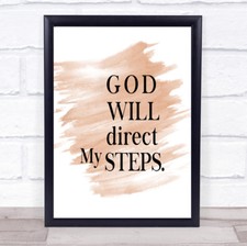 Direct My Steps Quote Print