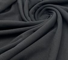3 Metres Black Liverpool Bullet Textured Fabric Stretch Jersey Dress Crafts