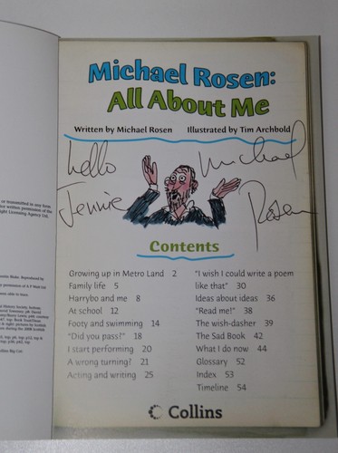Michael rosen signed all about - michael,