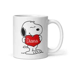 Personalised Snoopy Love 11 oz