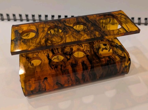 Vtg acrylic lucite faux - vtg,