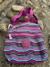 Pink/striped Foino Cross Body Bag- Good Condition