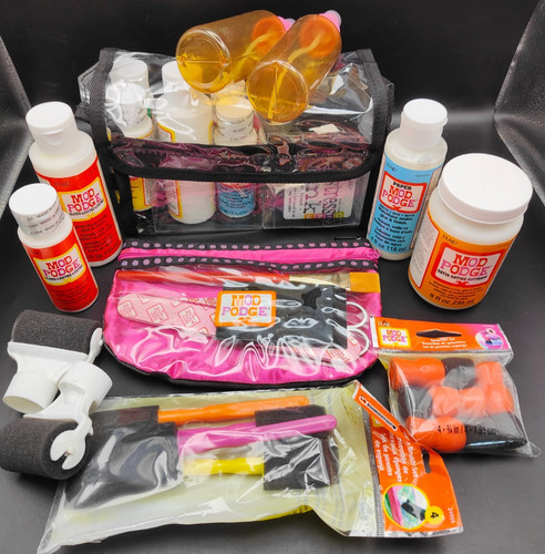 Mod podge craft - bundle, plaid