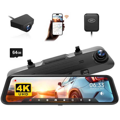 Wolfbox mirror dash cam - mirror,