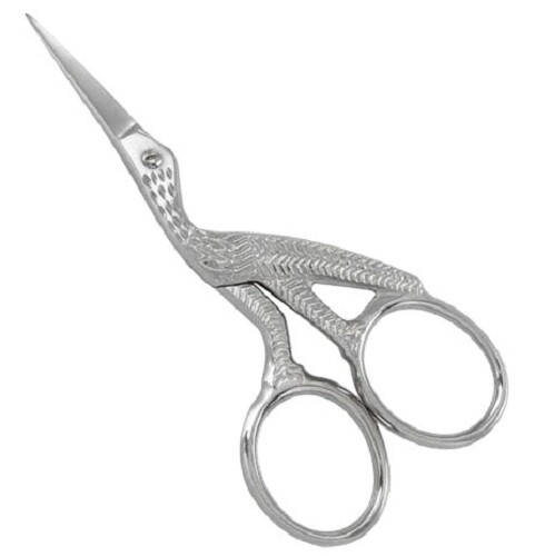 Stork embroidery scissors - 3.5",