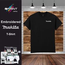 Makita Inspired Embroidered Personalised T-Shirt workwear