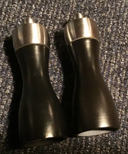 Pair 6”Rare Old Vintage Peugeot Freres France Lion Salt&Pepper Mill Wood&Alloy=2