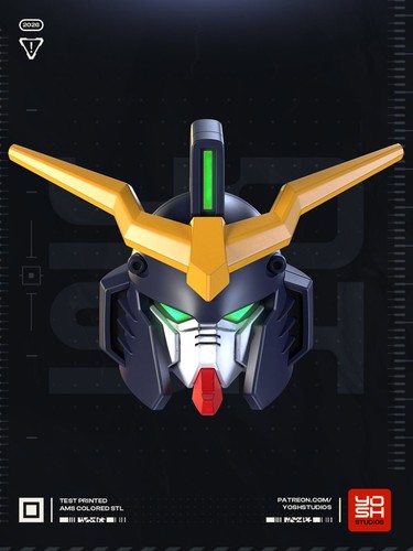 Gundam deathscythe helmet 3d - gundam,