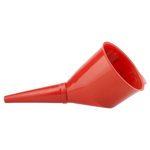 Angled fuel funnel with - angled,