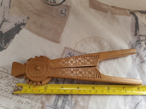 Vintage hand carved wood treen - vintage,