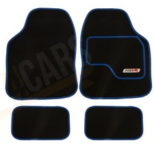 4 x Black  Carpet Floor Mats
