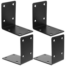  4 Pcs Straight Flat Corner Brace Stainless Steel Right-angle Bracket