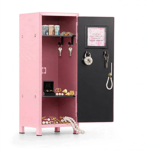 Pink mini locker metal 5cm - pink, 27.5cm