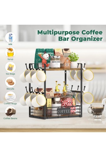 Coffee station organizer for - coffee,