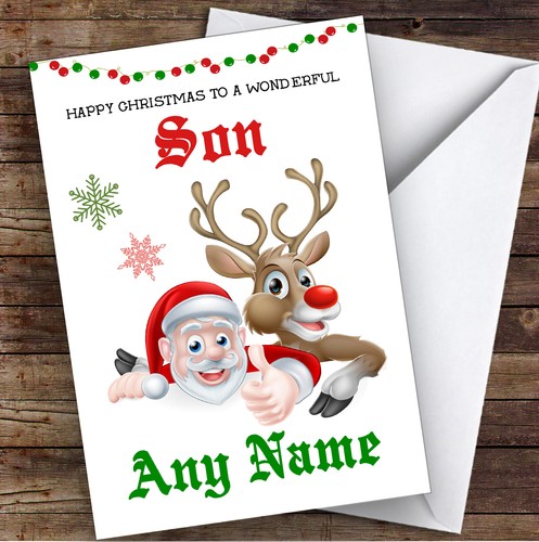 Santa reindeer wonderful - reindeer,
