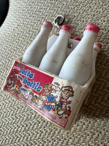 Vintage keychain old milk - keychain,