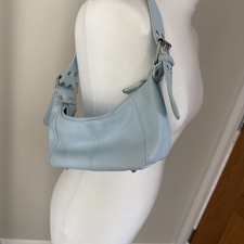 ASOS Women’s Bag Baby Blue Small Shoulder Bag With Silver Buckles On Strap