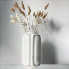 Tall 8 Inch White Ceramic