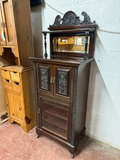 Mahogany music cabinet - mahogany,